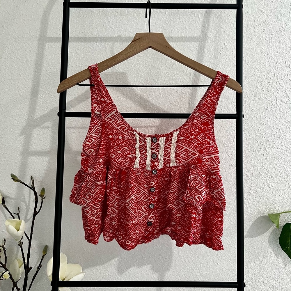 Forever 21 Red Crop Top